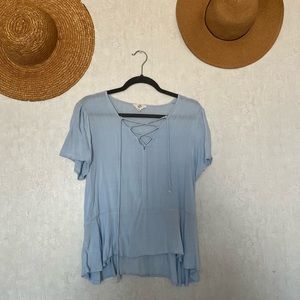 Light blue blouse
